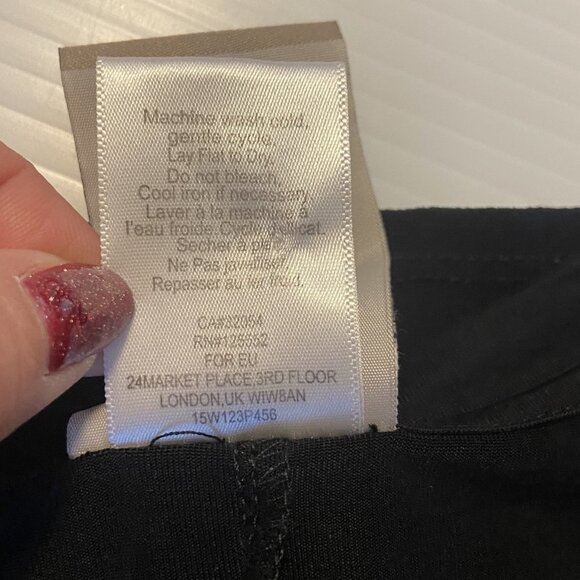 Anthropologie Dolan Loren Left Coast Collection Black Shift Dress Size Small - Picture 9 of 9